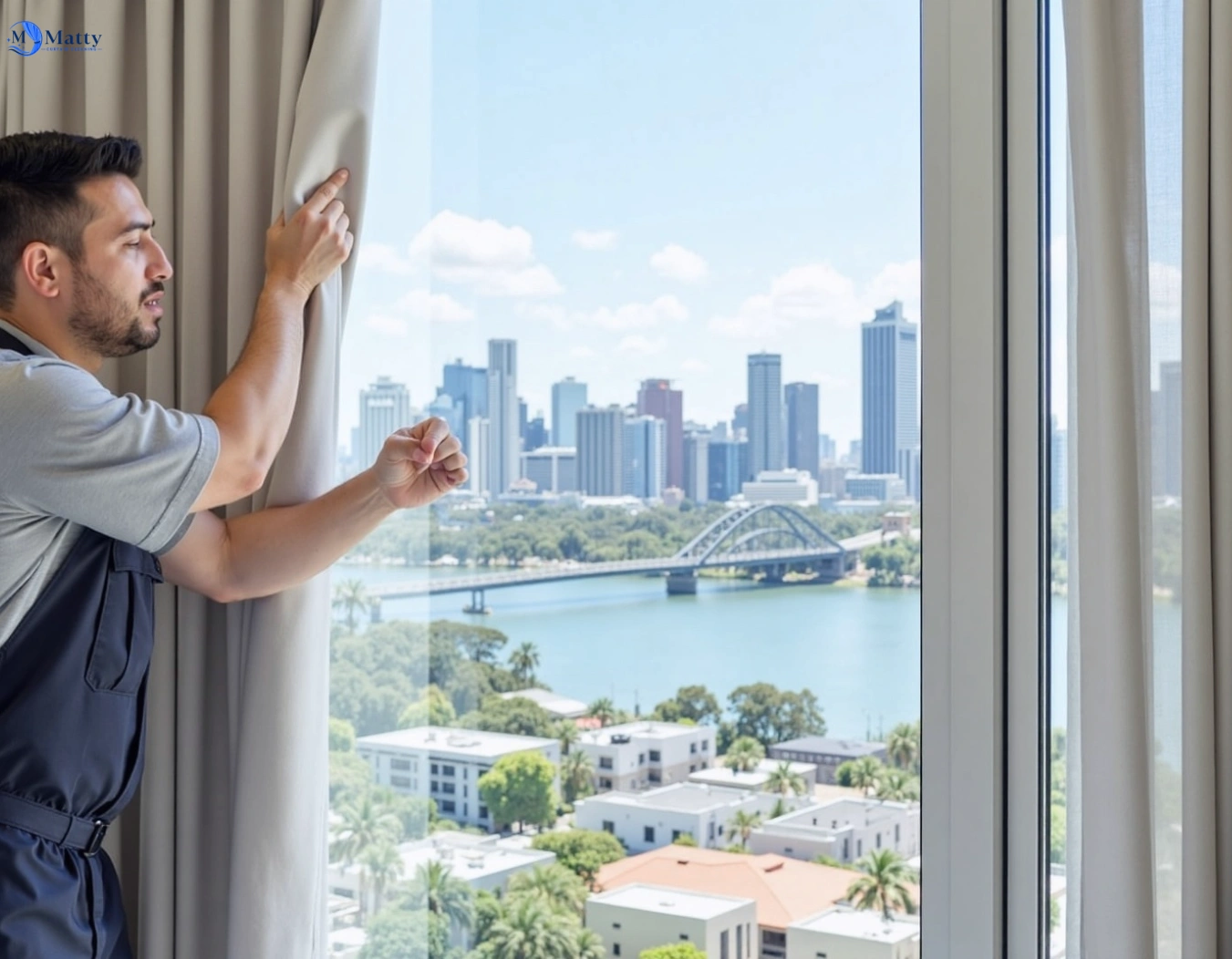 Professional curtain steam cleaning service wendouree-vic QLD by Matty Curtain Cleaning